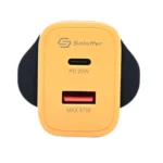 SOLOFFER TC-67 67W fast charger with 20W USB-A to Type-C cable