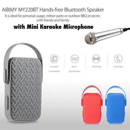 MY220BT handheld Bluetooth speaker with microphone and FM radio