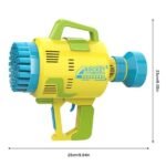 Rocket electric bubble machine with 48 holes in multiple colors