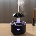 Umbrella Humidifier Aromatherapy Diffuser White 300ml with 7-Color LED