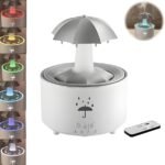 Umbrella Humidifier Aromatherapy Diffuser White 300ml with 7-Color LED