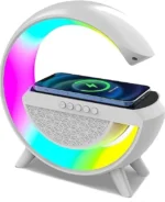 BT2301 G-shape speaker lamp with wireless charger and LED light OLOFZE Dubai