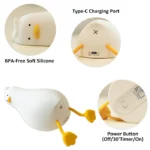 Lie in Peace Duck Silicone Night Light rechargeable LED lamp