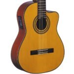 Oscar Schmidt 6-string classical guitar with natural wood finish