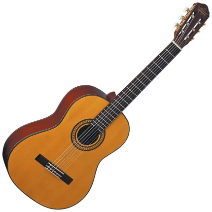 Oscar Schmidt 6-string classical guitar with natural wood finish