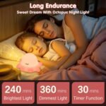 pink octopus night light