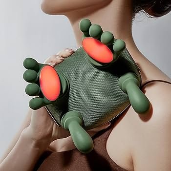 neck and back massager with heat