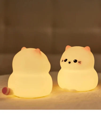 silicone cat night light