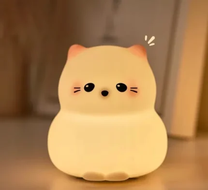 silicone cat night light